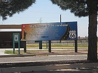 USA - Winslow AZ - Welcome Sign (25 Apr 2009)